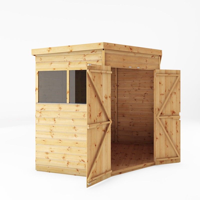 Mercia Shiplap Corner Shed 7x7 One Garden