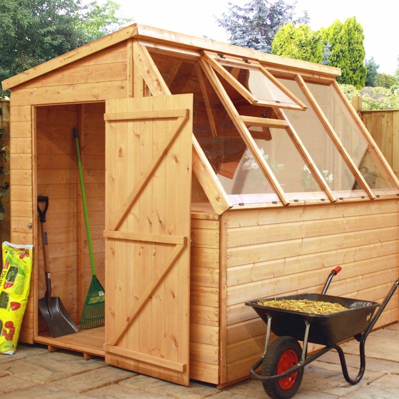 Mercia Premium Shiplap Potting Shed 8x6 One Garden