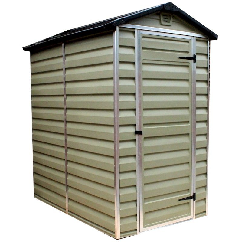 Palram SkyLight Green Plastic Shed 4x6