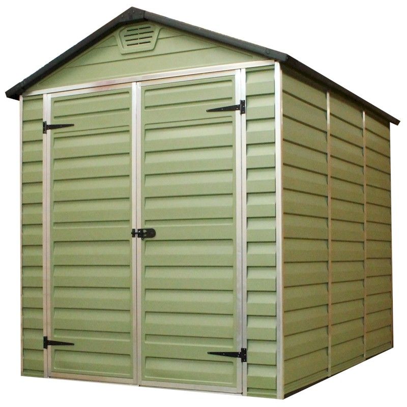 Palram SkyLight Green Plastic Shed 8x6