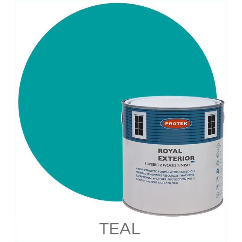 Protek Royal Exterior Wood Stain Teal 1 Litre One Garden