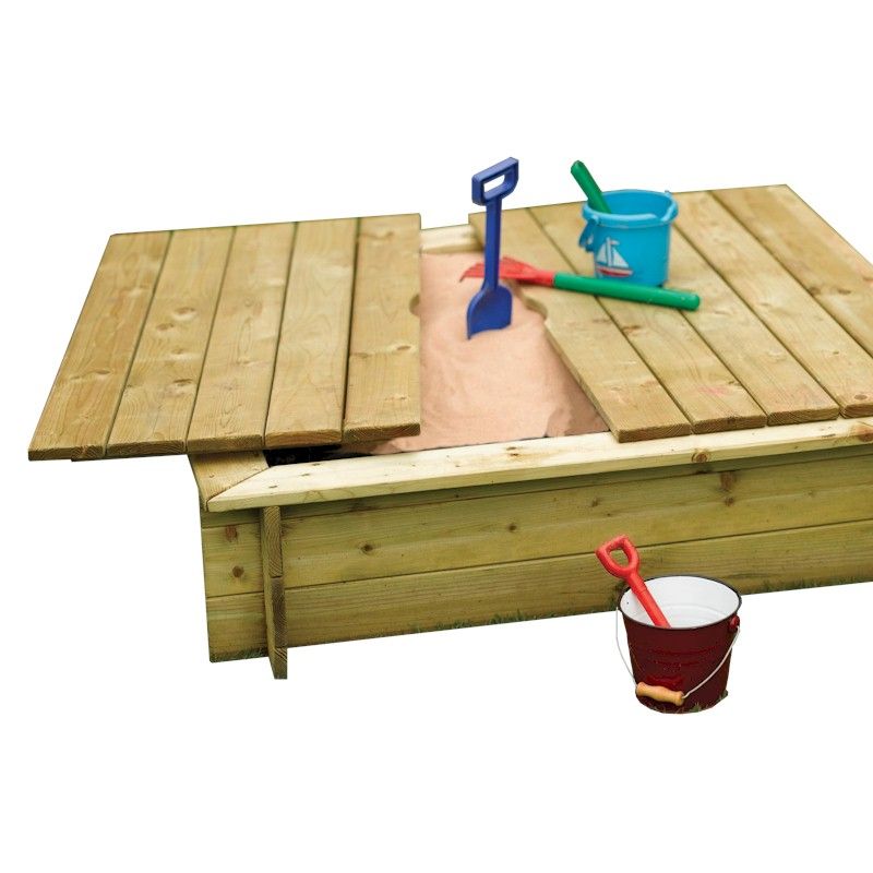 Rowlinson Sandpit With Lid One Garden