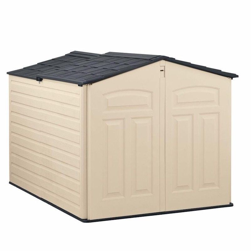 Rubbermaid 5x6 Sliding Roof Plastic Shed One Garden