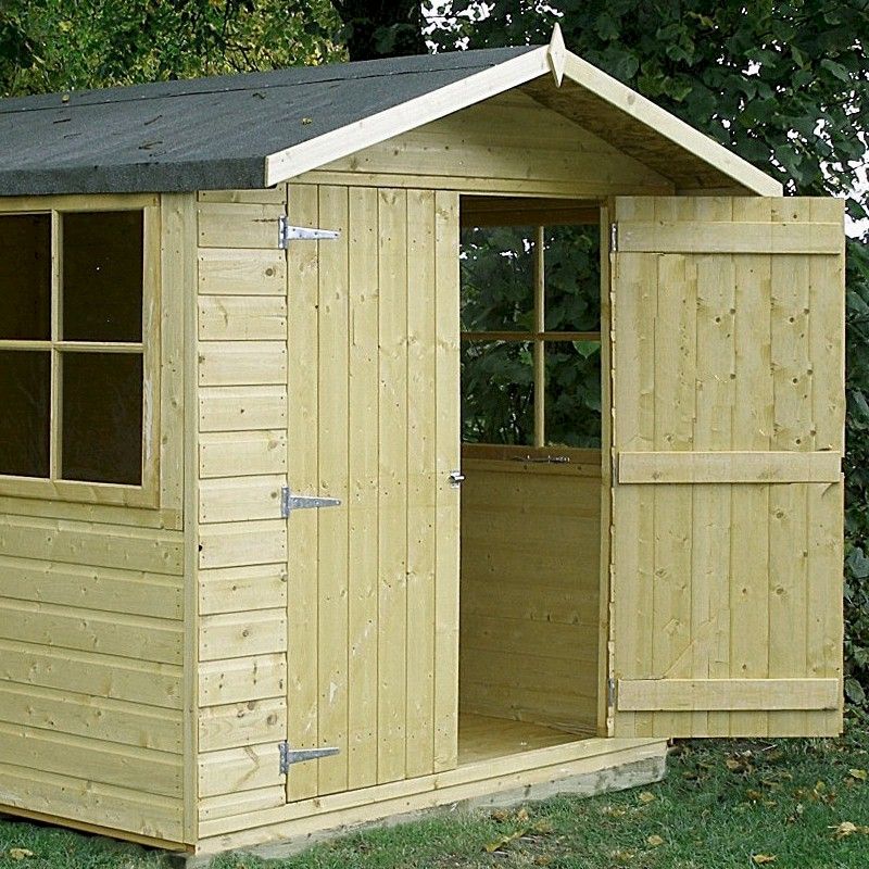 Shire Guernsey Pressure Treated Shed 10x7 One Garden
