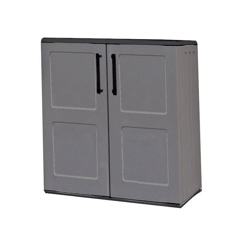 Shire Plastic Mid Storage Cupboard with Shelf One Garden