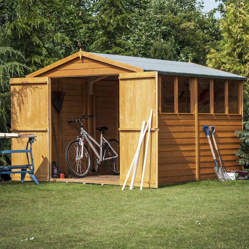 Shire Overlap Garden Shed 12x8 with Double Doors