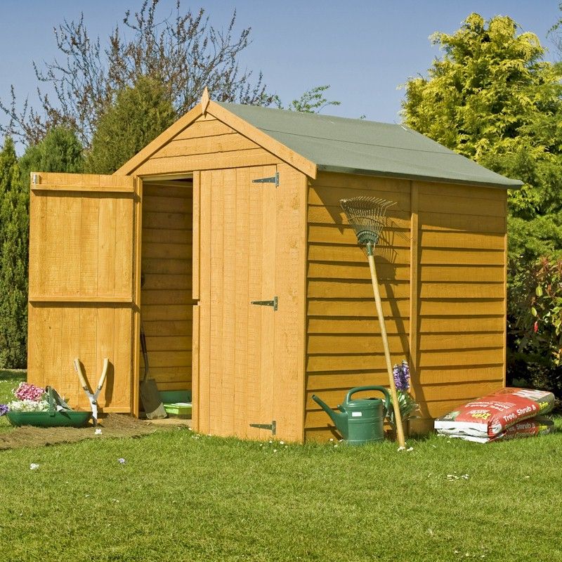 Shire Overlap Windowless Shed 6x6 with Double Doors