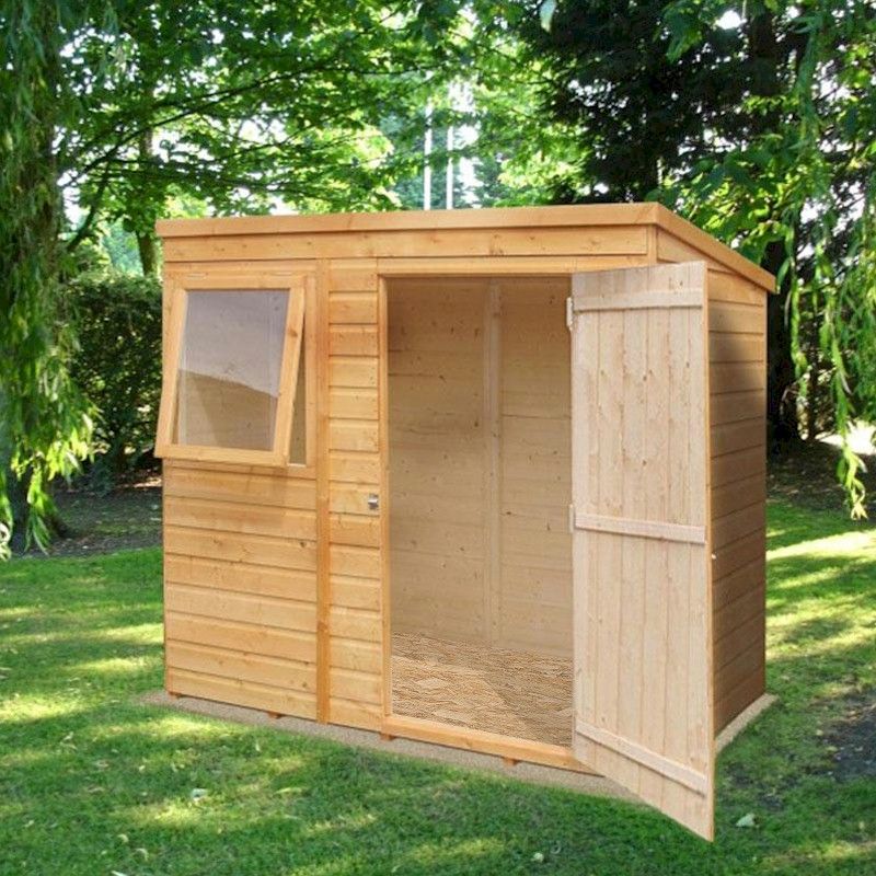 Shire Shiplap Pent Shed 6x4 One Garden Shire Shiplap Pent Shed 6x4 One Garden