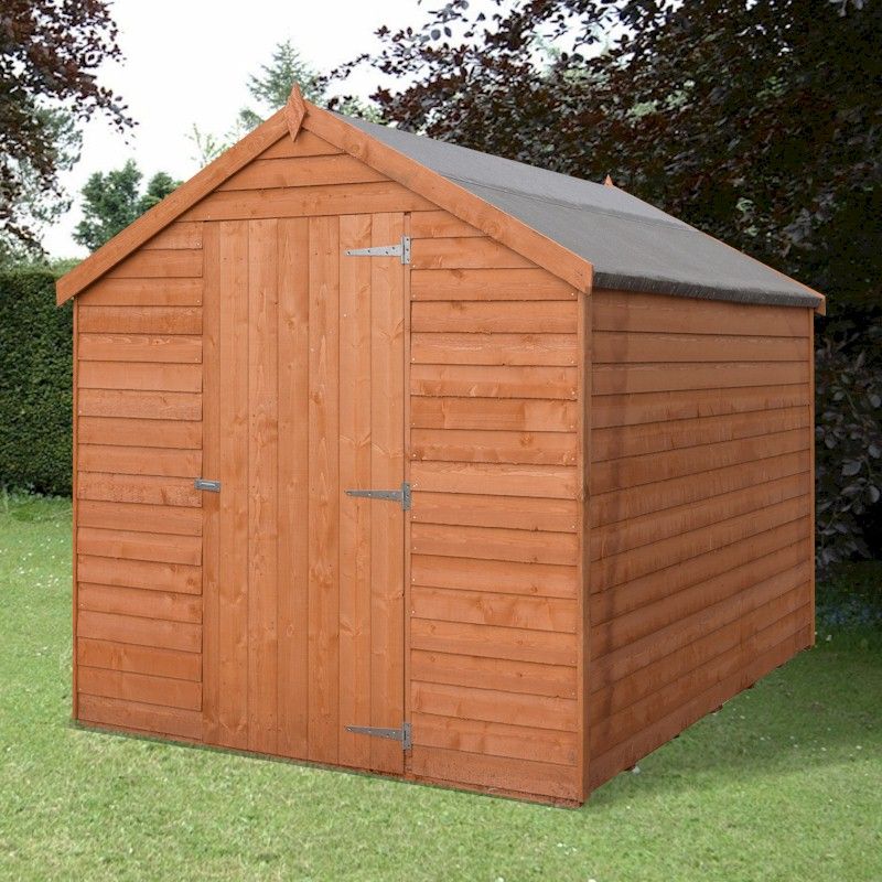 shire value overlap apex shed 7x5 - one garden