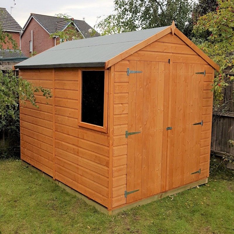 shire warwick double door shed 8x6 - one garden