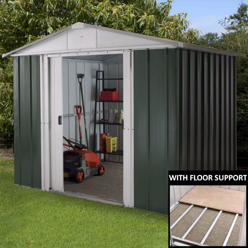 Yardmaster 86geyz Metal Shed 6x8 With Floor Support Kit One Garden