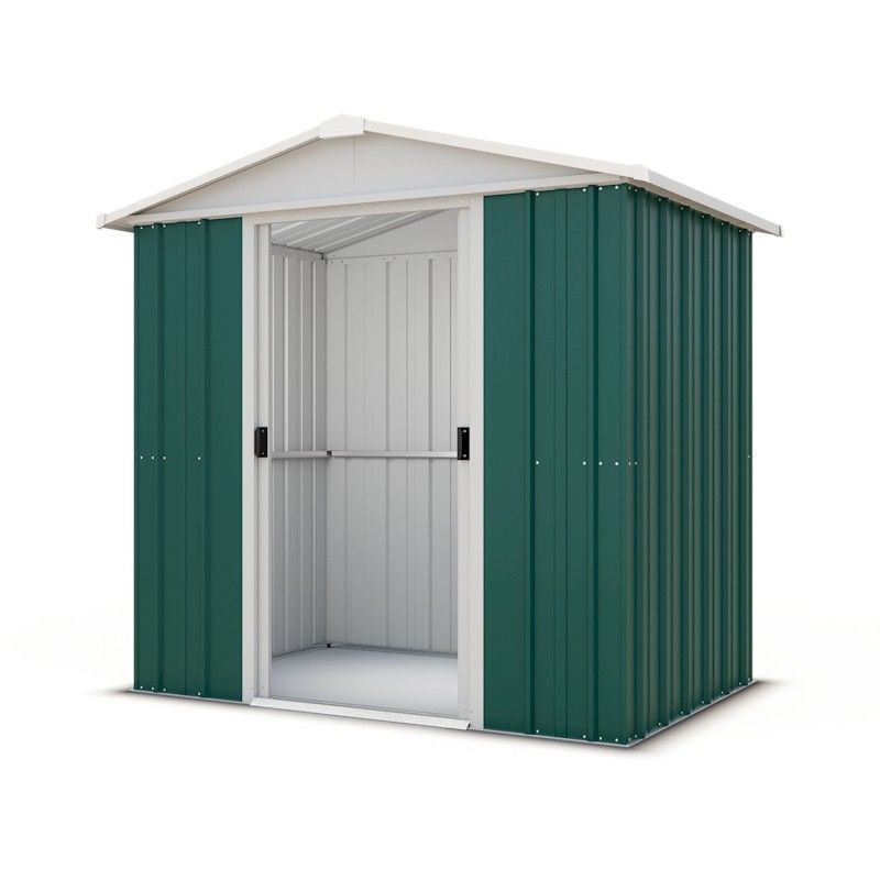 Yardmaster Emerald Deluxe 65GEYZ Metal Shed 1.86 x 1.25m One Garden