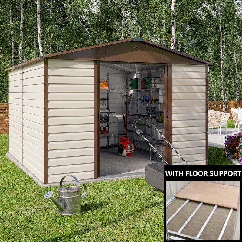 Yardmaster Shiplap 1012tbsl Metal Shed 12x10 With Floor Support