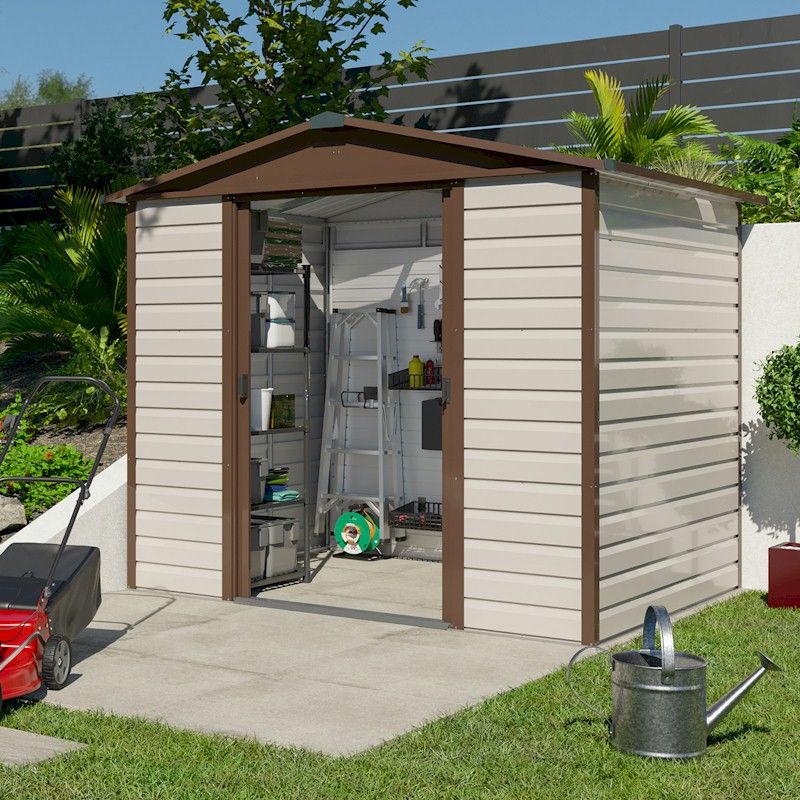 Yardmaster Shiplap 86TBSL Metal Shed 6x8