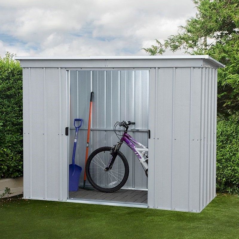 yardmaster store-all 104pz pent metal shed 10x4 - one garden