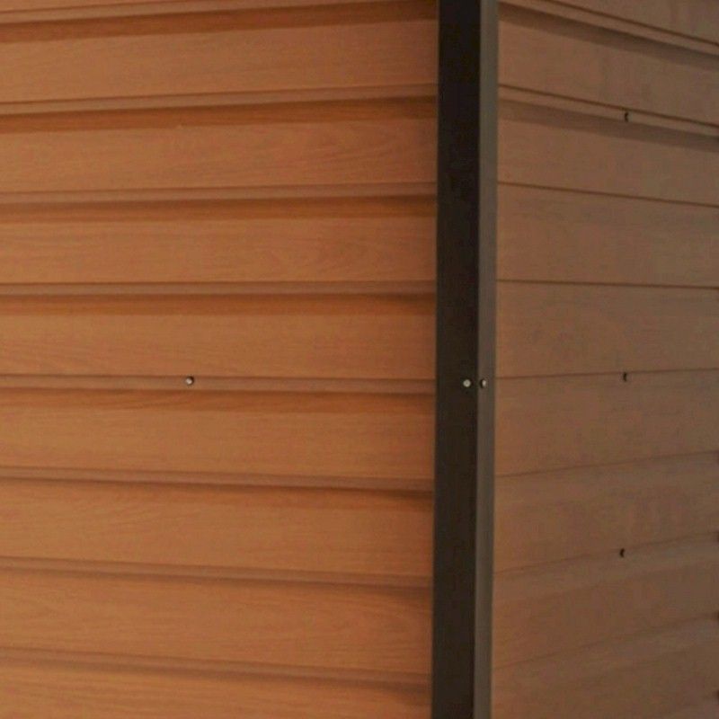 yardmaster woodgrain 108wgl metal shed with floor support