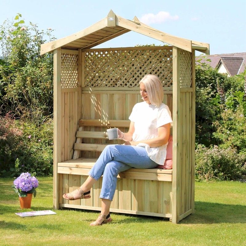 Zest Dorset Arbour with Storage Box