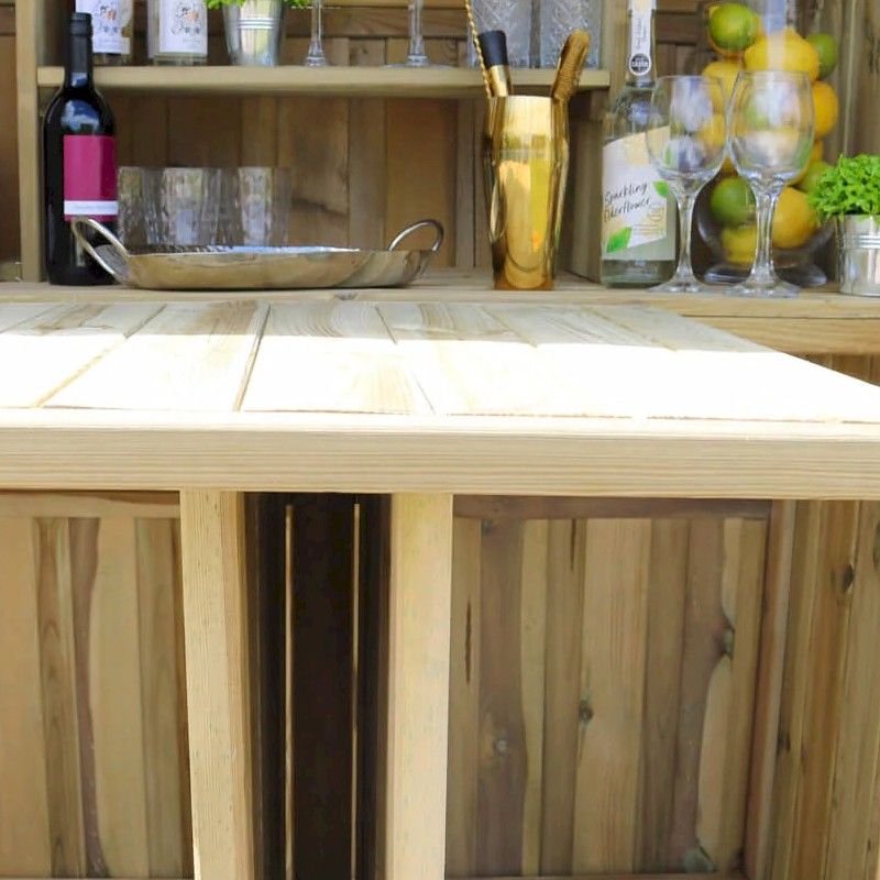 Zest Garden Bar and 2Stool Set One Garden