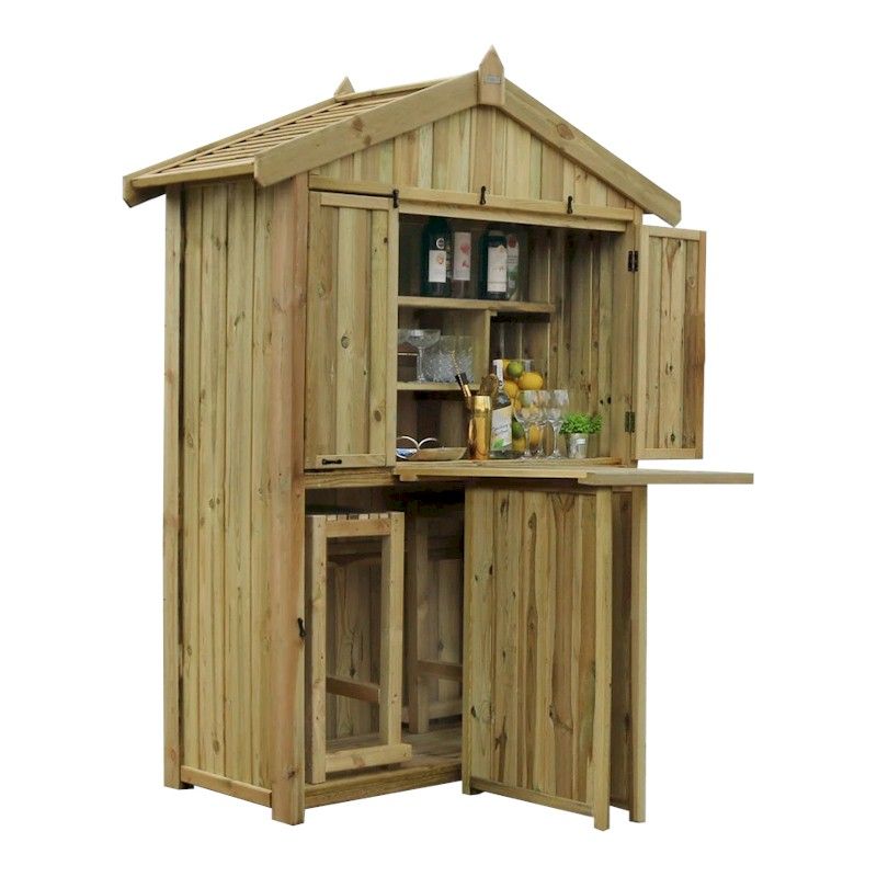 Zest Garden Bar and 2Stool Set One Garden