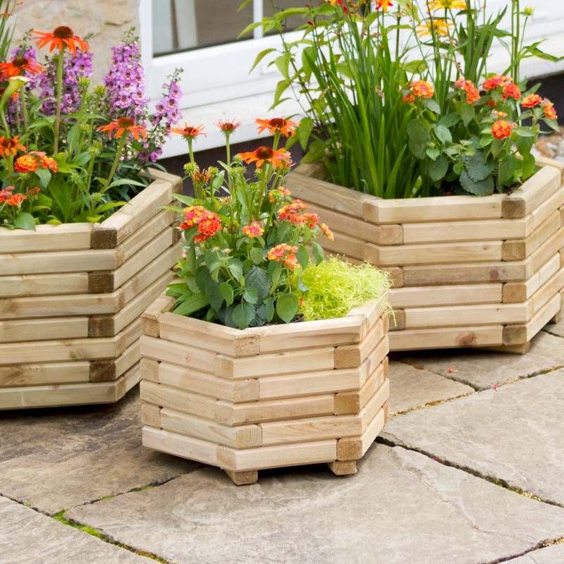 Zest Marford Hexagonal Planter Set of 3 One Garden