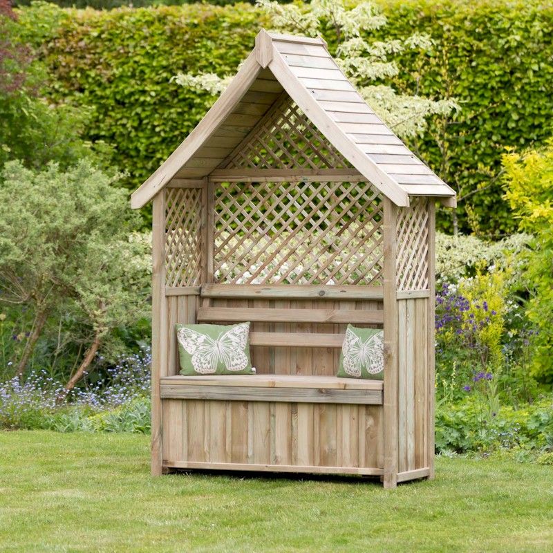 Zest Norfolk Arbour with Storage Box