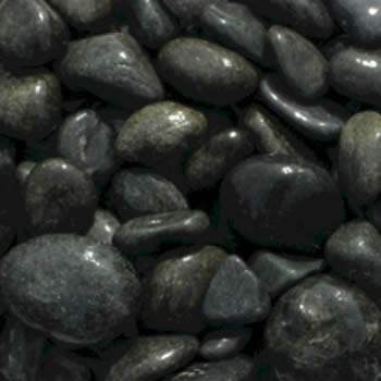 Deco-Pak Black Cobbles Decorative Stone Bulk Bag image