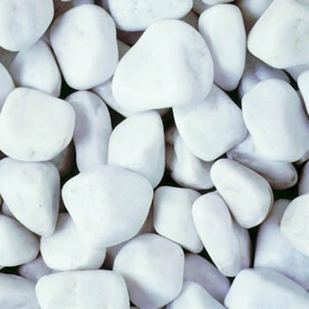 Deco-Pak White Cobbles Decorative Stone Bulk Bag image