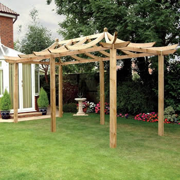 Grange Japanese Extended Pergola image