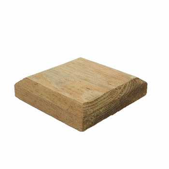 Grange Timber Post Cap Brown 100mm image