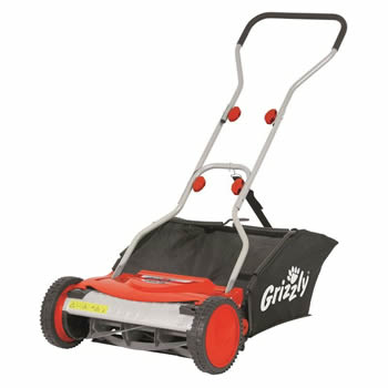 Grizzly Manual Lawn Mower 38cm Cut image