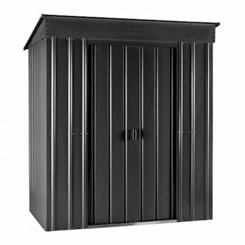 Lotus Pent 6x3 Anthracite Grey Metal Shed image