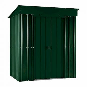 Lotus Pent 6x4 Heritage Green Metal Shed image