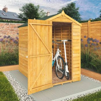 Mercia Overlap Apex Shed 6x4 - Windowless image