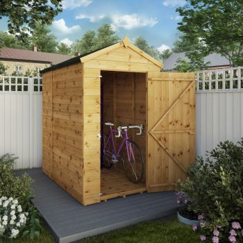 Mercia Shiplap Apex Shed 6x4 - Windowless image