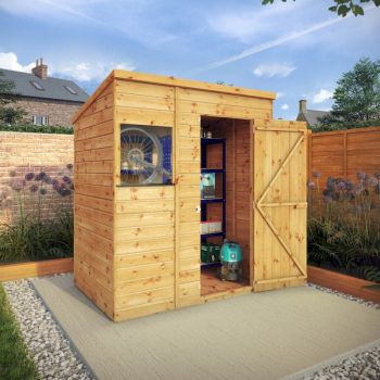 Mercia Shiplap Pent Shed 6x4 image