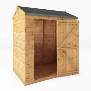 Mercia Shiplap Reverse Apex Shed 6x4 - Windowless image