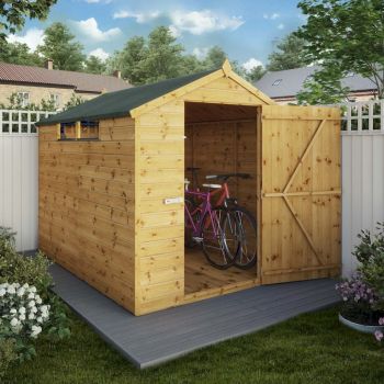 Mercia Shiplap Security Apex Shed 8x6 image