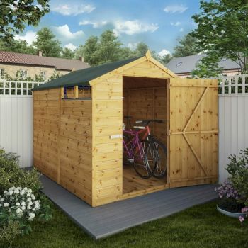 Mercia Shiplap Security Apex Shed 8x6 image