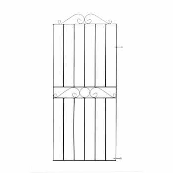 Metpost Ironbridge Tall Wide Metal Gate image