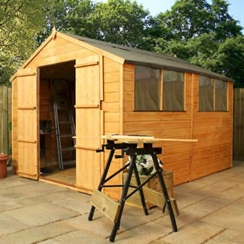 Mercia Classic Shiplap Apex Shed 10x8 image
