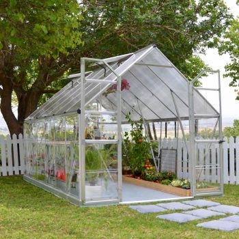 Palram - Canopia Balance 8x12 Extended Greenhouse - Silver image