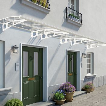 Palram - Canopia Door Canopy Bordeaux 6690 White Clear image