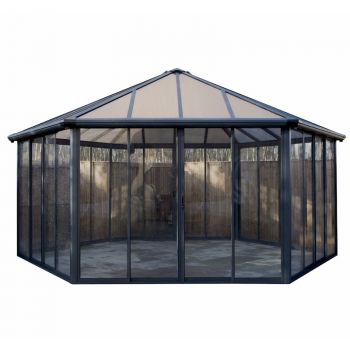 Palram - Canopia Garda Garden Gazebo Grey Bronze image