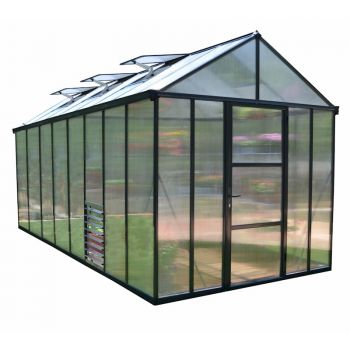 Palram - Canopia Glory 8x16 Greenhouse - Grey image