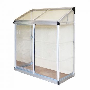 Palram - Canopia Lean To Grow House 4x2 - Silver Clear image