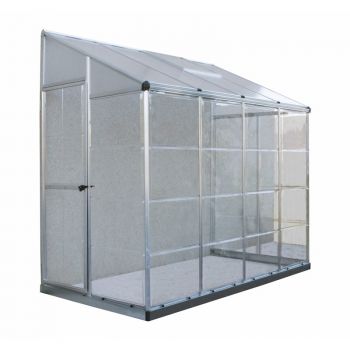 Palram - Canopia Lean To Grow House 8x4 - Silver Hybrid image