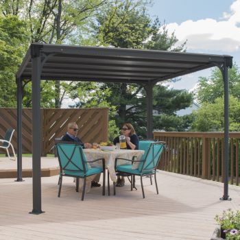 Palram - Canopia Milano 3000 Garden Gazebo Grey image