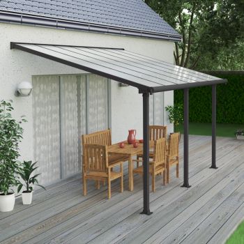 Palram - Canopia Olympia Patio Cover 3m x 4.25m Grey Clear image