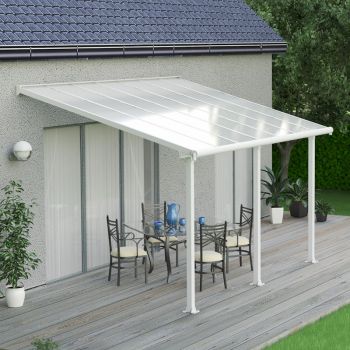 Palram - Canopia Olympia Patio Cover 3m x 4.25m White Clear image