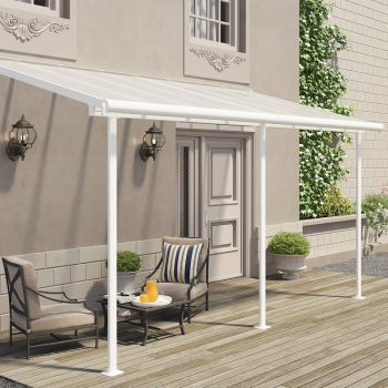 Palram - Canopia Sierra Patio Cover 2.3m x 4.6m White Clear image